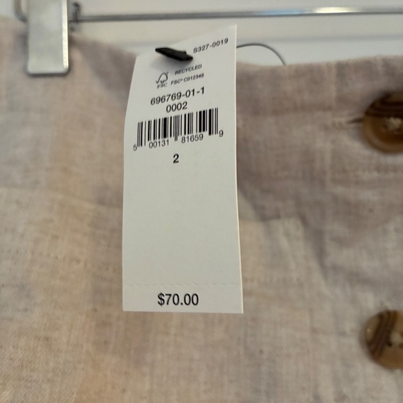 Banana Republic Factory Linen-Blend A-Line Mini Skirt - Picture 3 of 3